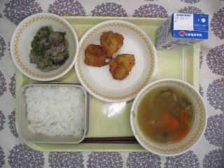 6月11日の学校給食(中学校献立)