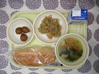 6月24日の学校給食(中学校献立)