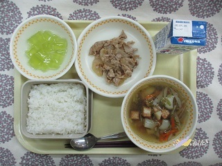 6月27日の学校給食(中学校献立)