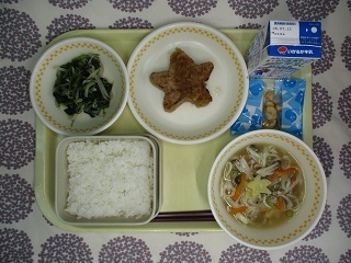 7月4日の学校給食(中学校献立)