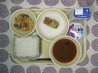 7月7日の学校給食(中学校献立)