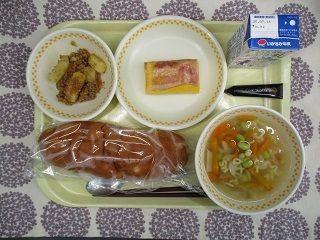 7月8日の学校給食(中学校献立)