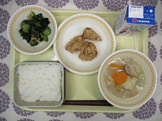 7月9日の学校給食(中学校献立)