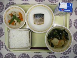 7月14日の学校給食(中学校献立)