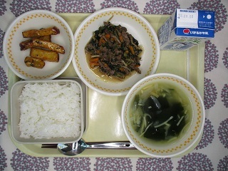 9月1日の学校給食(中学校献立)