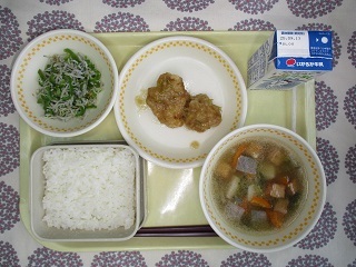 9月5日の学校給食(中学校献立)