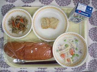 10月7日の学校給食(中学校献立)