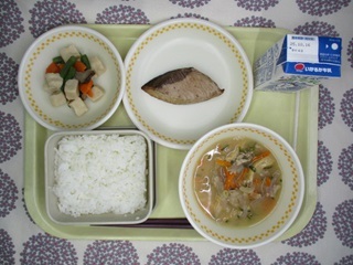 10月8日の学校給食(中学校献立)