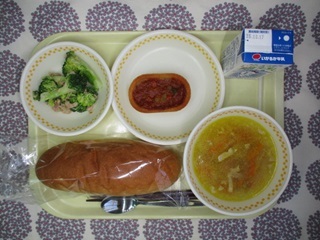 10月9日の学校給食(中学校献立)