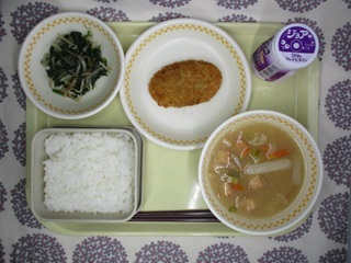 10月10日の学校給食(中学校献立)