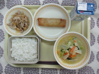 10月27日の学校給食(中学校献立)