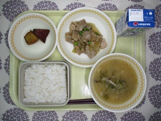 10月31日の学校給食(中学校献立)