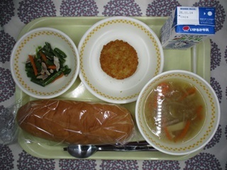 11月6日の学校給食(中学校献立)