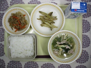 11月7日の学校給食(中学校献立)