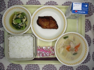 11月12日の学校給食(中学校献立)