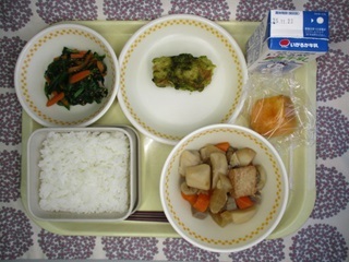11月14日の学校給食(中学校献立)