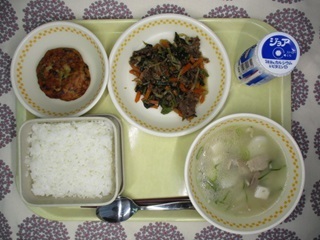 11月17日の学校給食(中学校献立)