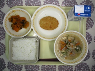 12月1日の学校給食(中学校献立)