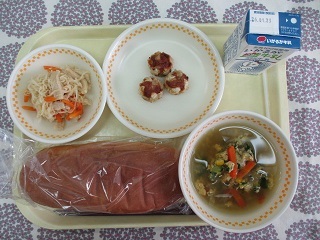 1月15日の学校給食（中学校献立）