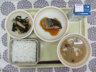 1月23日の学校給食（中学校献立）