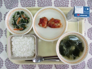 1月30日の学校給食（中学校献立）