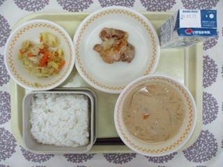 2月13日の学校給食（中学校献立）