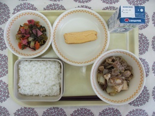 2月18日の学校給食（中学校献立）