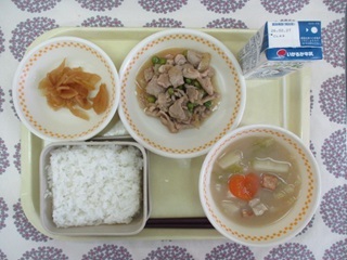 2月19日の学校給食（中学校献立）