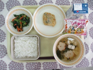 3月2日の学校給食（中学校献立）