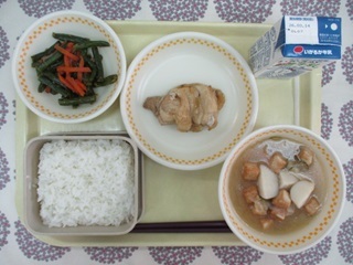 3月6日の学校給食（中学校献立）