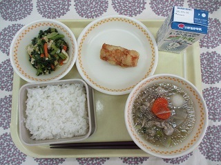 3月9日の学校給食（中学校献立）