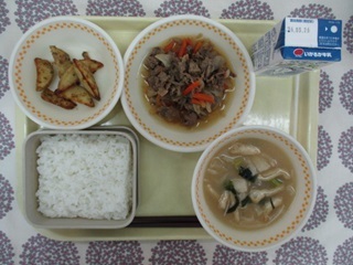 3月18日の学校給食（中学校献立）