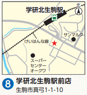 ローソン学研北生駒駅前店　生駒市真弓1丁目1番10号