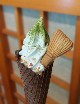 竹あかり限定ソフトクリーム