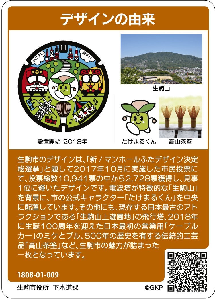 マンホールカード裏面