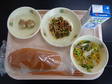 4月21日の学校給食（小学校A献立）の写真