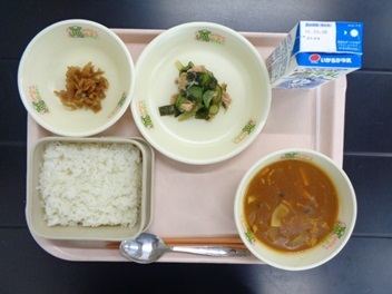 8月28日の学校給食(小学校A献立)の写真