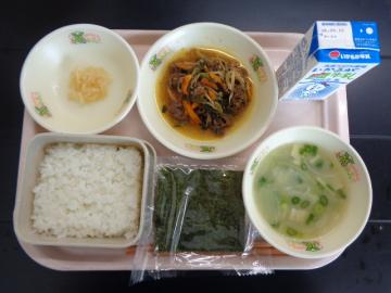 9月2日の学校給食（小学校A献立）の写真
