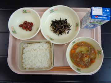 9月7日の学校給食（小学校A献立）の写真