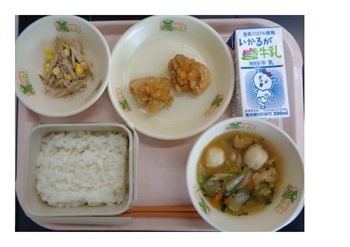 9月10日の学校給食(小学校A献立)の写真