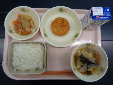 9月25日の学校給食（小学校A献立）の写真