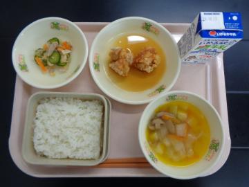 10月5日の学校給食（小学校A献立）の写真