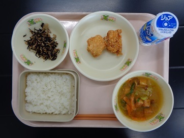 4月24日の学校給食（小学校B献立）の写真