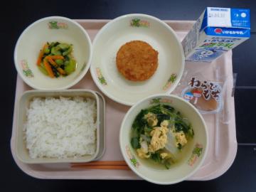 6月15日の学校給食（小学校B献立）の写真