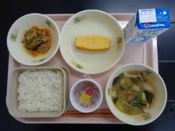 7月9日の学校給食（小学校B献立）の写真