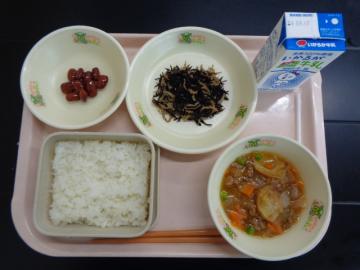 9月9日の学校給食（小学校B献立）の写真