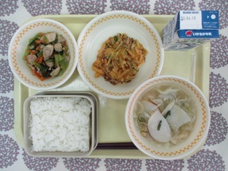 4月10日の学校給食（中学校献立）