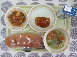4月14日の学校給食（中学校献立）