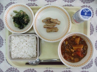 5月13日の学校給食（中学校献立）
