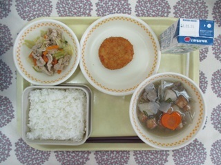 5月18日の学校給食（中学校献立）